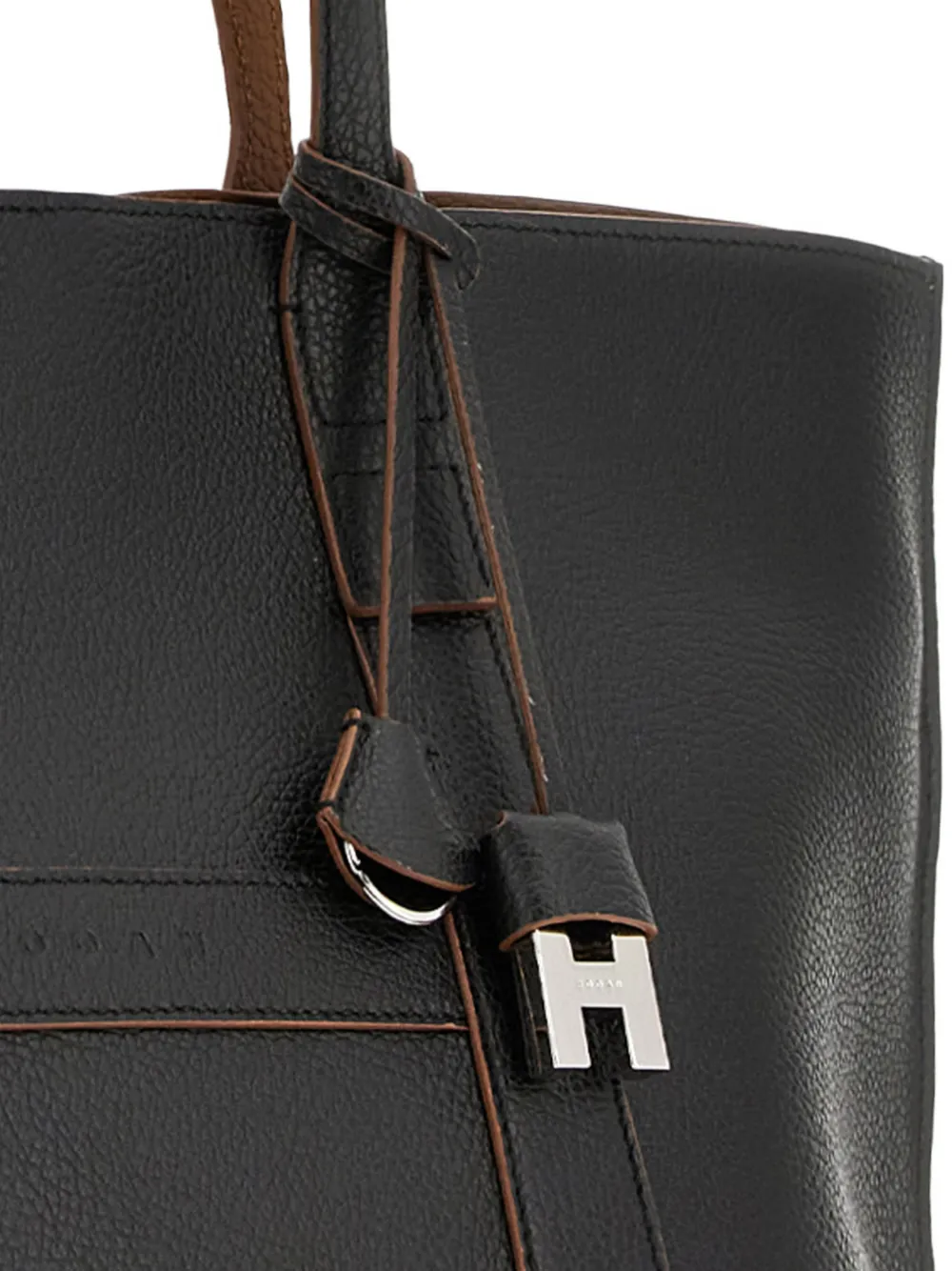 Hogan Shopper met logobedel Zwart