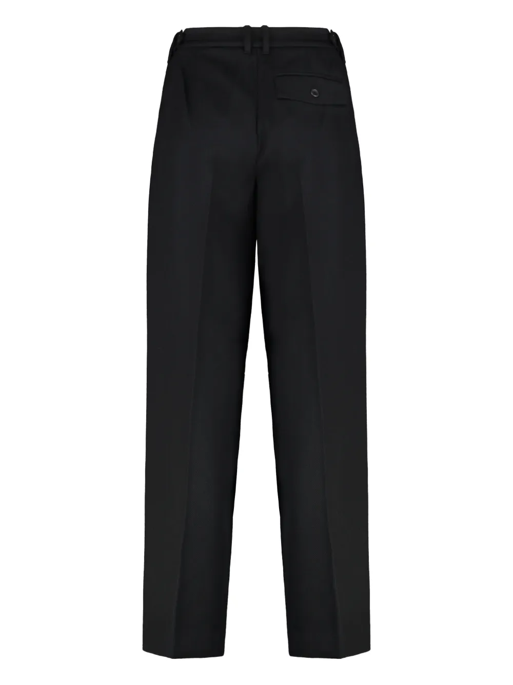 Calvin Klein Wool Gabardine Trousers In Black