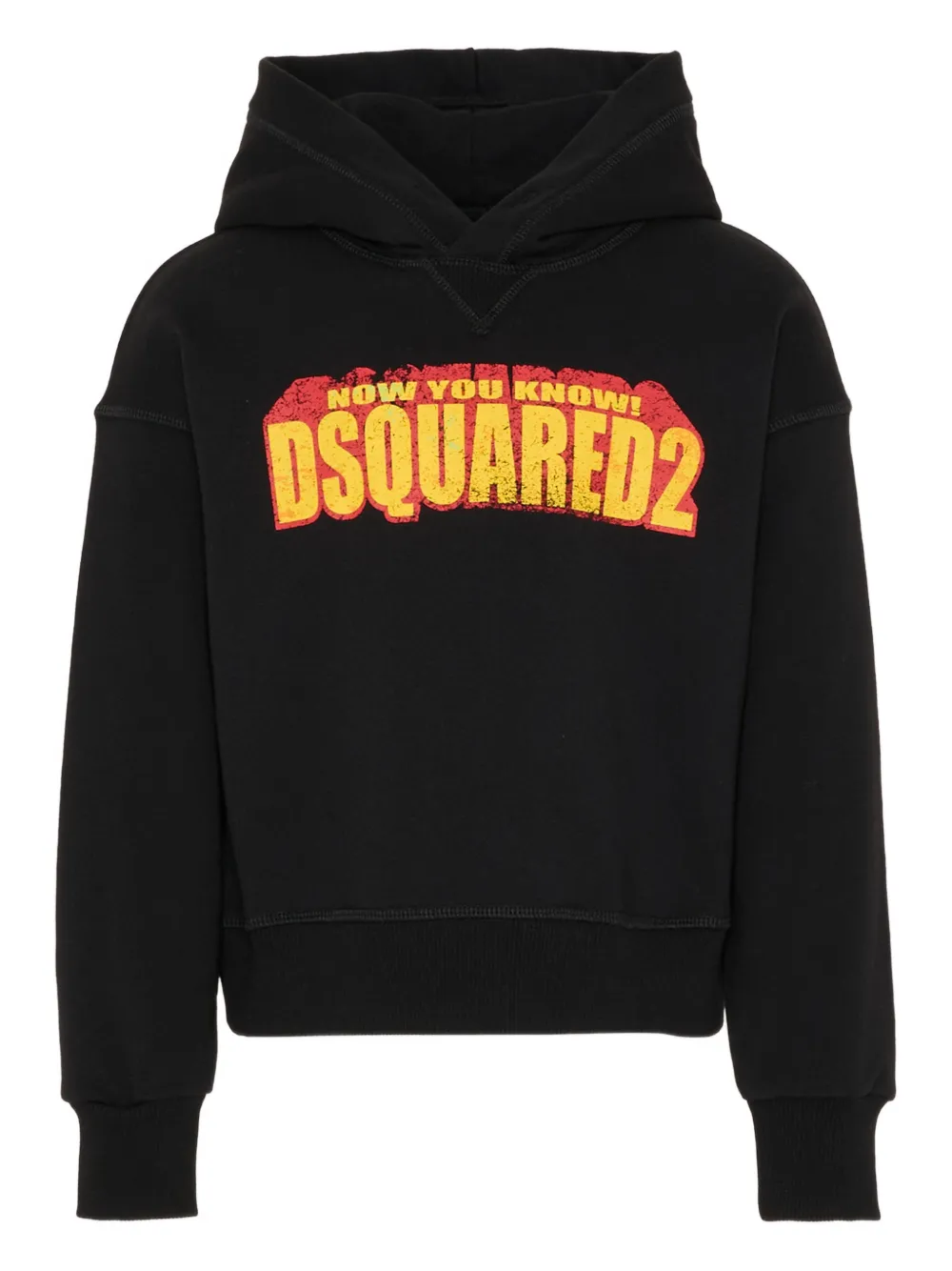 Dsquared2 Logo-print Hoodie In Black