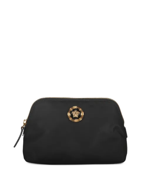 Versace logo-plaque make-up bag