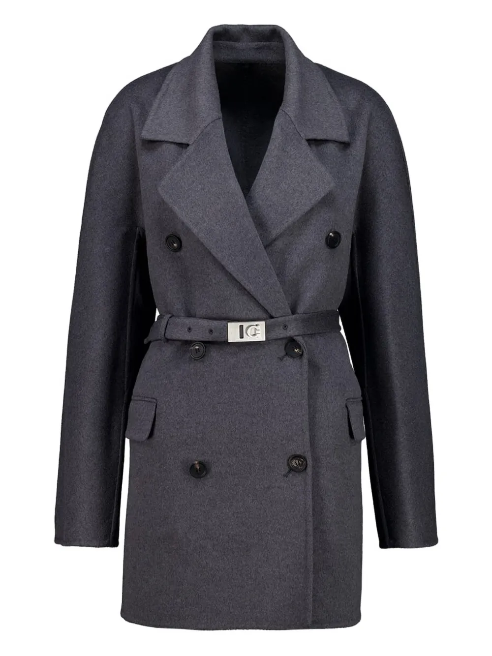 Ferragamo double-breasted coat - Grey