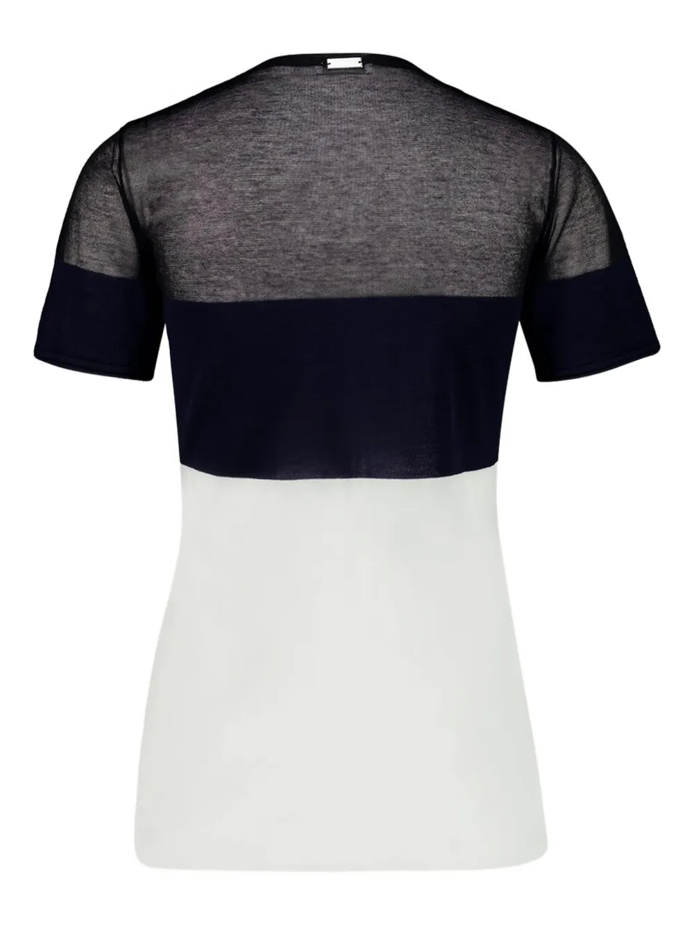  Ferragamo Colourblock Round-neck Sweater - White 