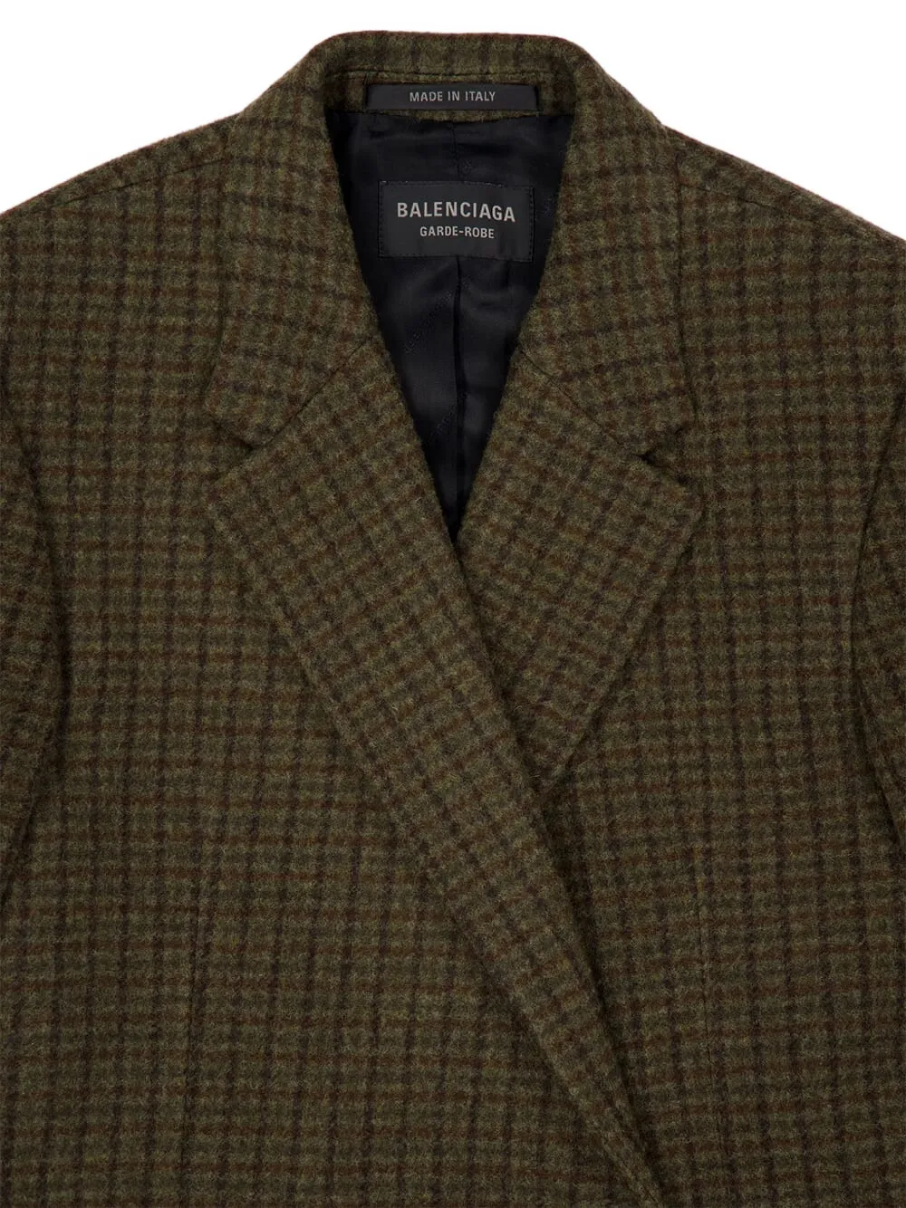  Balenciaga Buttoned Coat - Green 