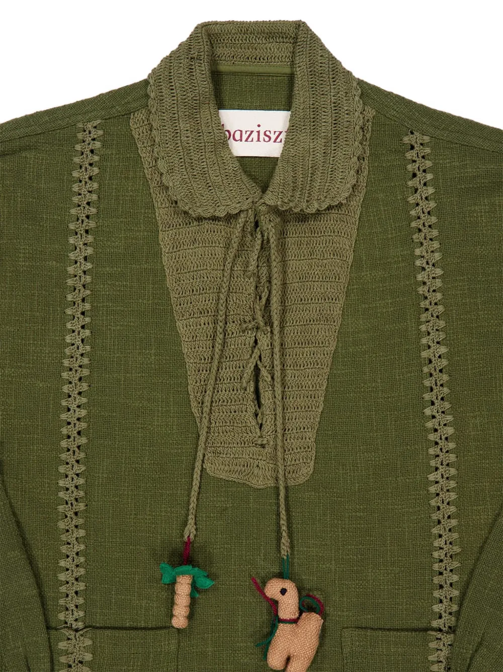 Sofia Lace-Up Polo Shirt