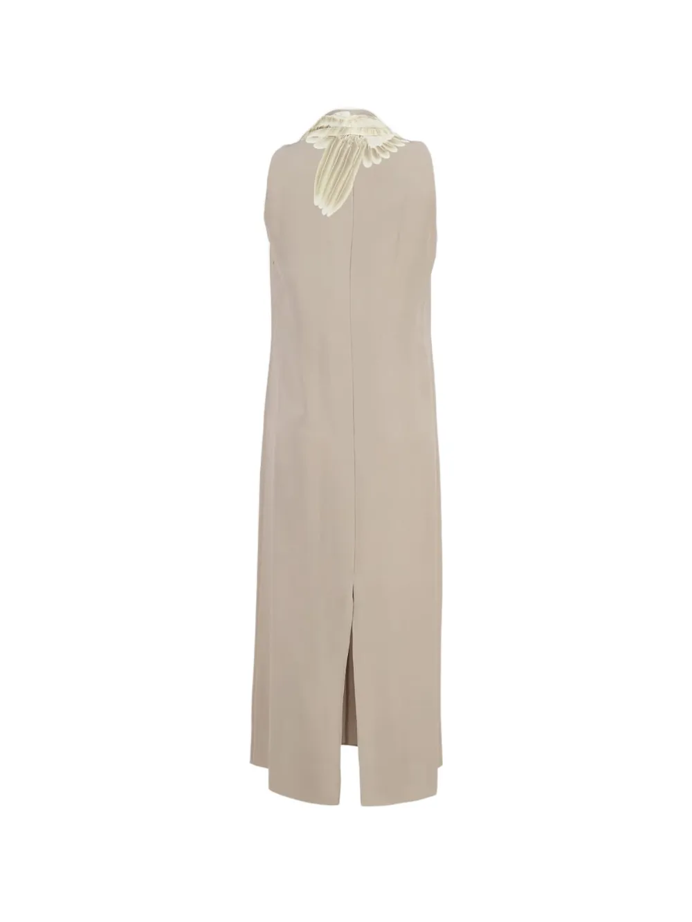 Altuzarra Baker goose-print A-line midi dress - Beige