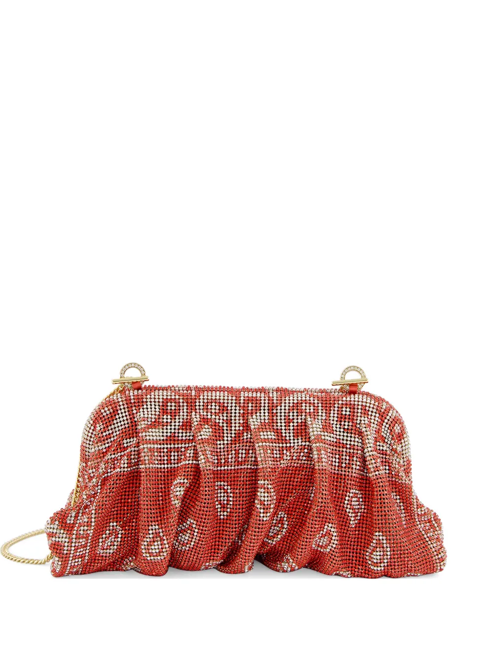 Benedetta Bruzziches Clutch Venus con stampa paisley - Rosso