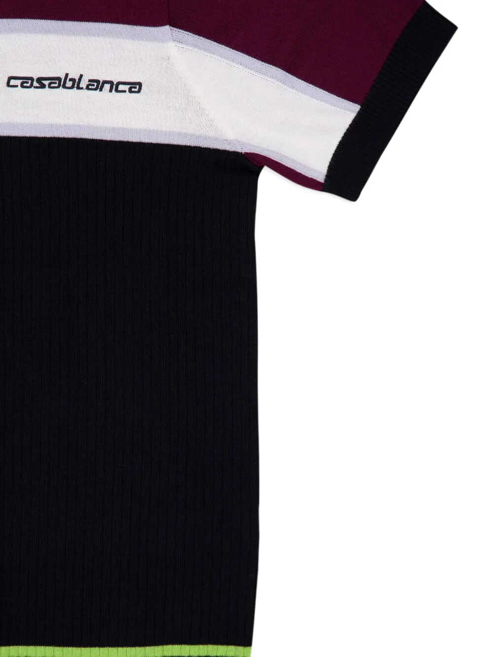 Casablanca Poloshirt van merinowol Zwart