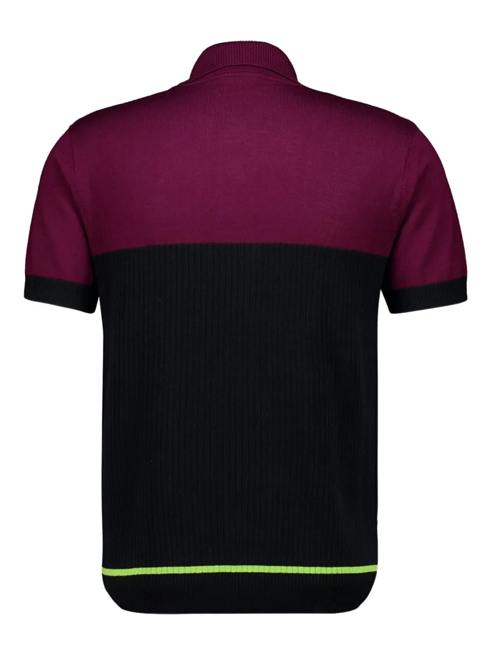 Casablanca merino wool polo shirt - Zwart