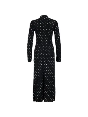 Robe Altuzarra Grise Femme Taille 2 - Manches Longues, Col V Profond, Style Bodycon Froncé