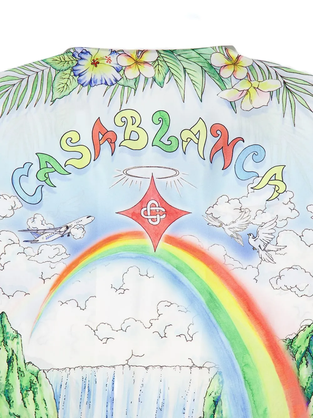 Casablanca Aloha overhemd met lange mouwen Wit
