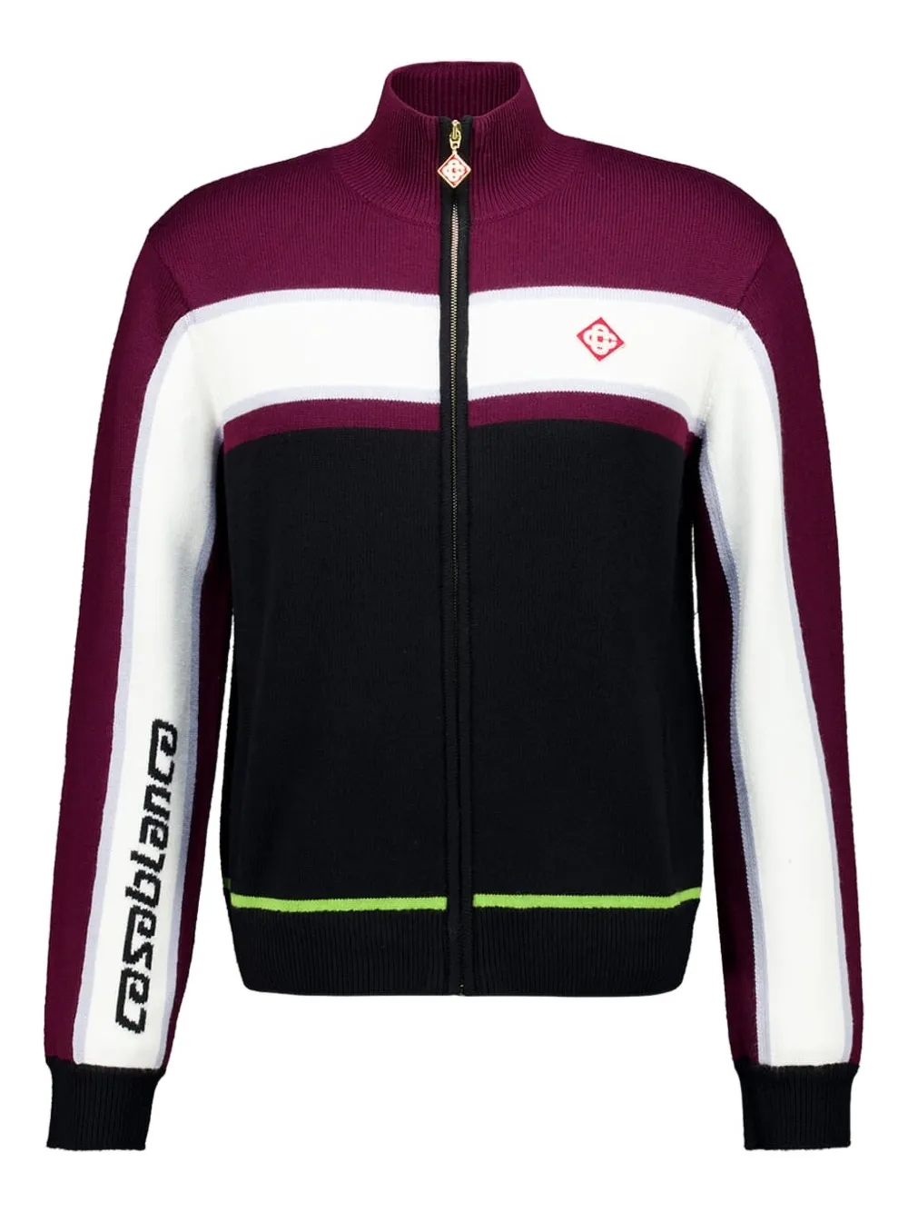 Casablanca stripe appliqué jacket - Schwarz