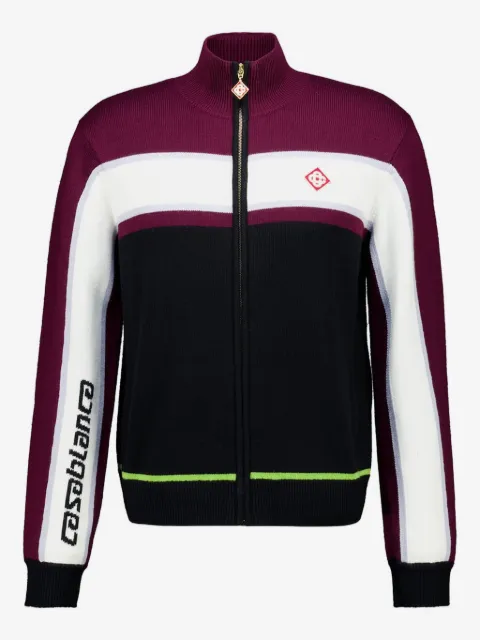 Casablanca stripe appliqué jacket