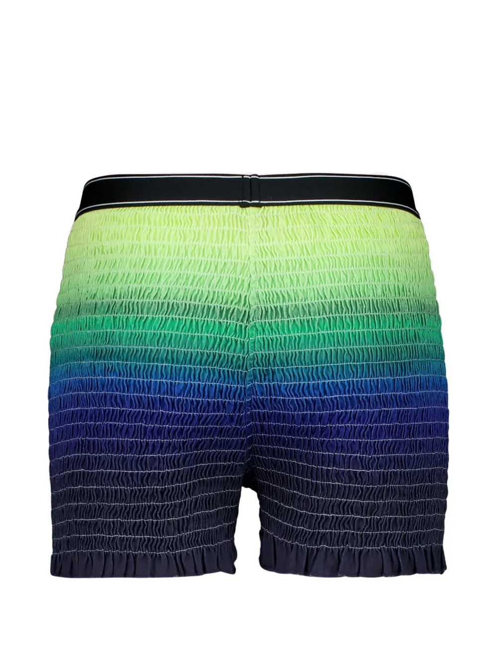  Casablanca Gradient-design Shirred-texture Shorts - Blue 