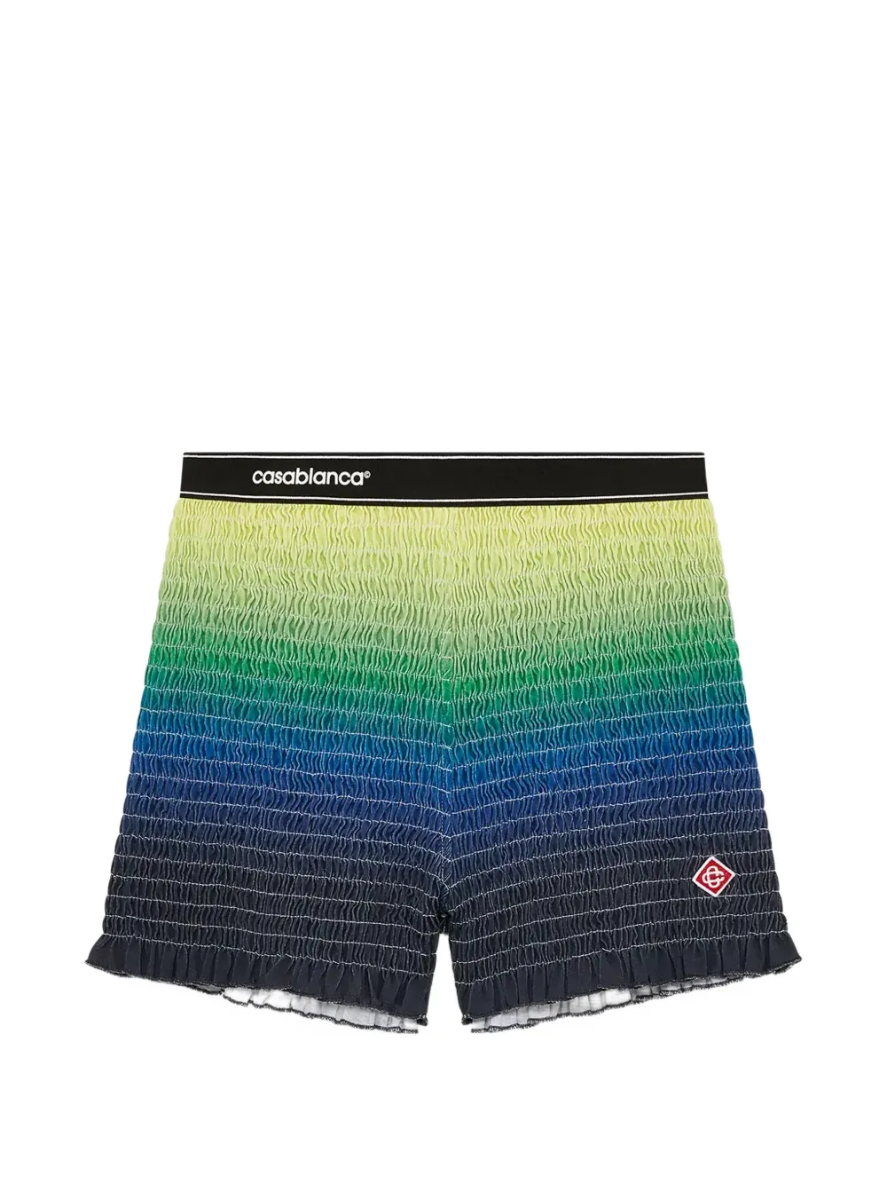 Casablanca Shorts met kleurverloop en gelaagde textuur Blauw
