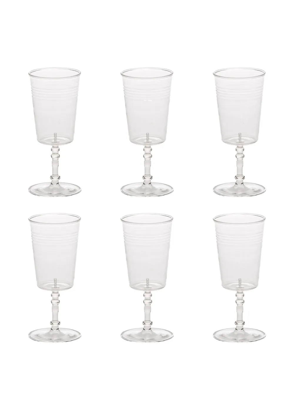 Seletti round-base wine glass (set of six) | White | Image 1