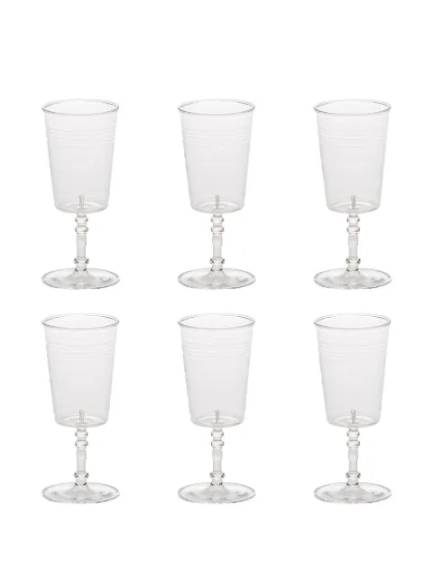 Seletti round-base wine glass (set of six)