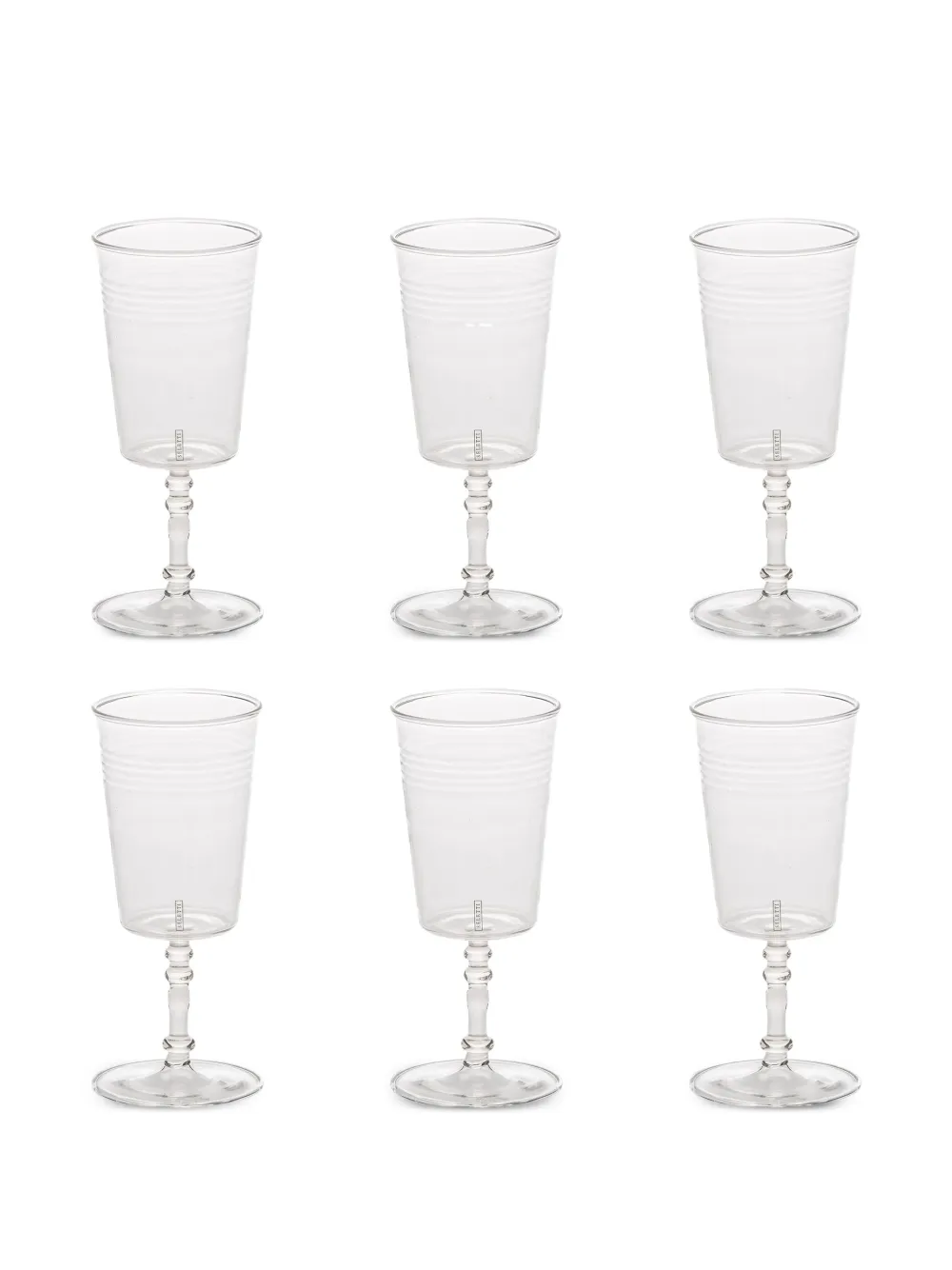 Seletti 라운드 베이스 와인잔 세트 6p | 화이트 | Image 1