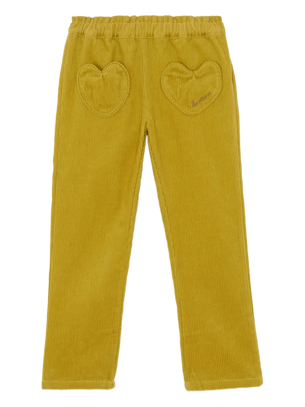 Bonton Heart-logo Trousers In Green