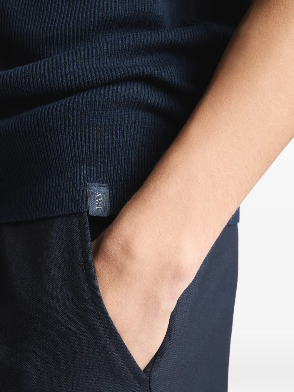 Fay T-shirt Blauw
