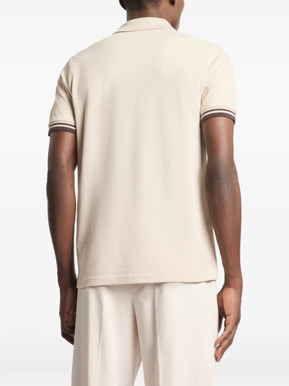Fay Piquet gestreept T-shirt Beige