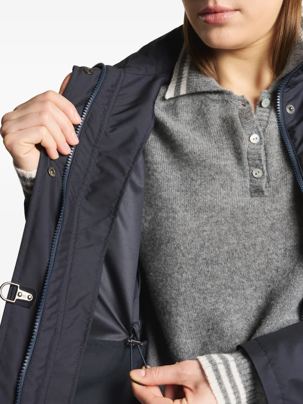 Fay Virginia jas met rits Blauw