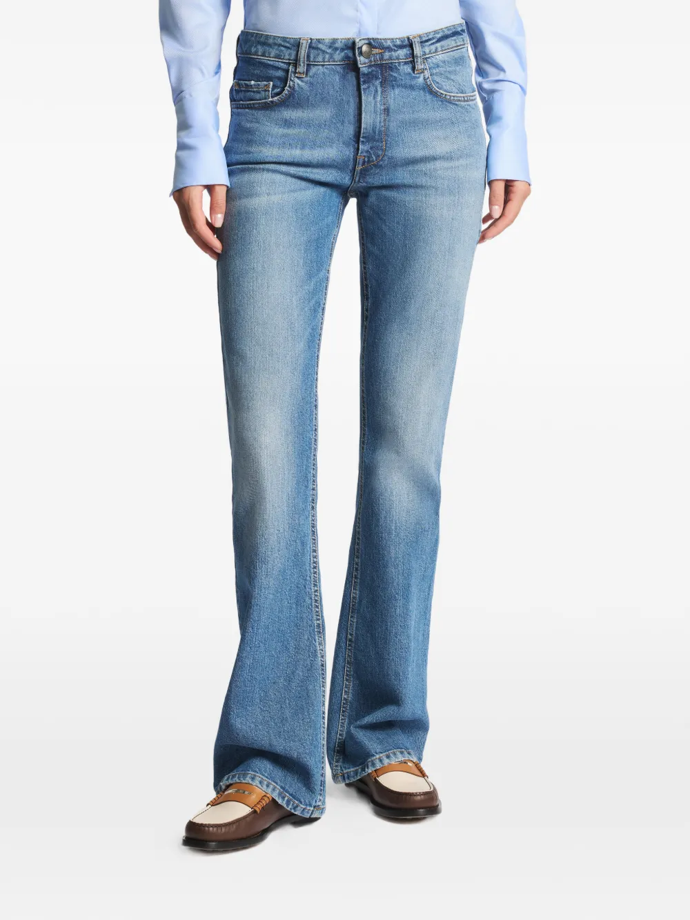  Fay Distressed-effect Jeans - Blue 