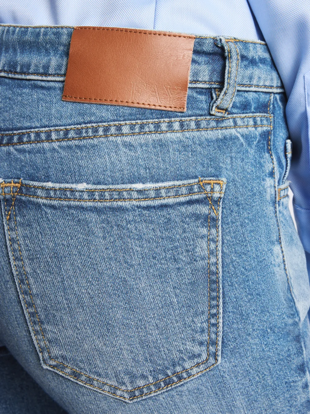 Fay Gerafelde jeans Blauw