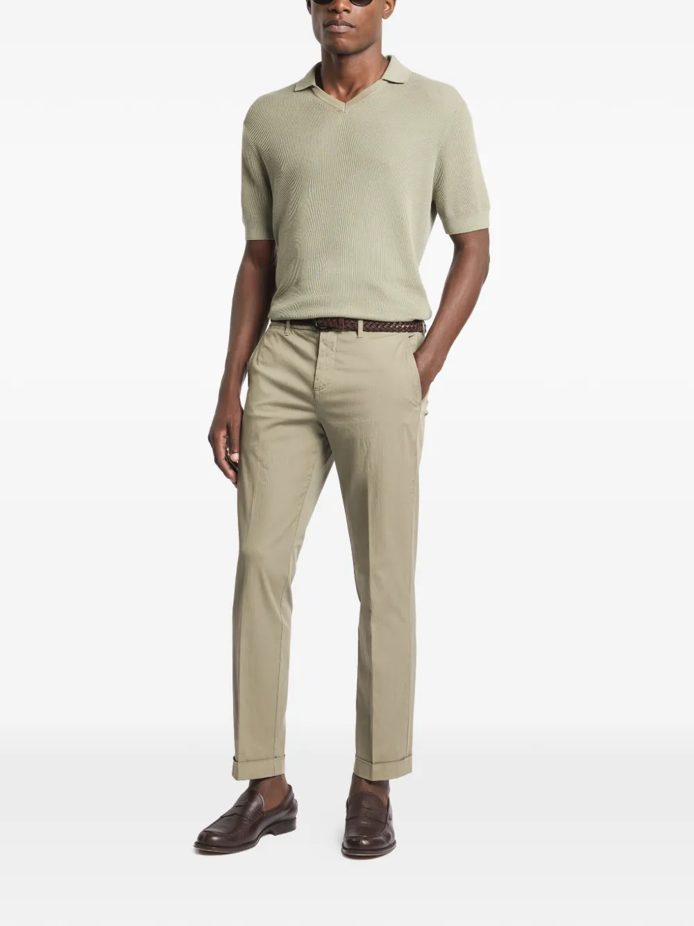 Fay buttoned capri trousers | Cropped Pants | Image 2