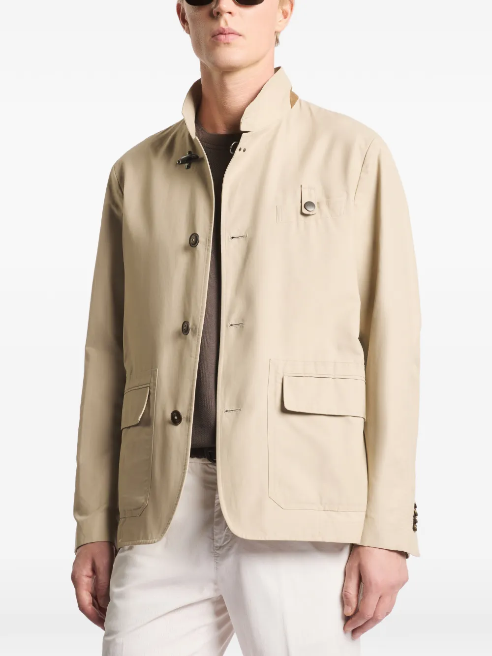 Fay Buttoned Jacket - Neutrals 