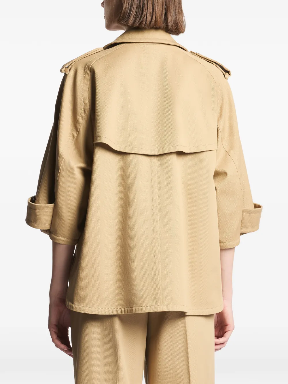 Fay Trenchcoat met dubbele rij knopen Beige
