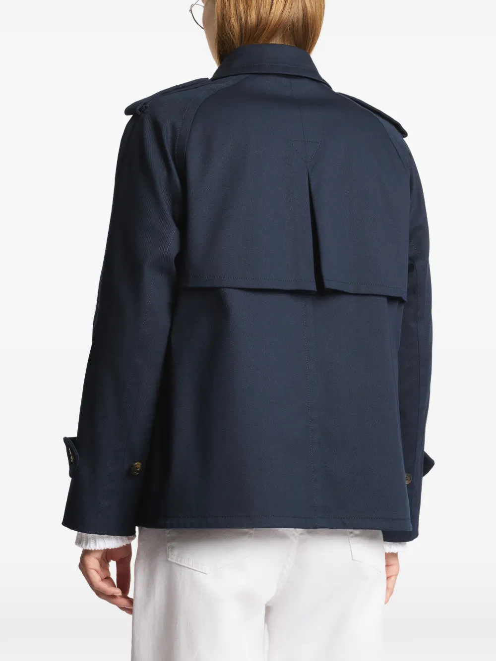 Fay Trenchcoat met knopen Blauw