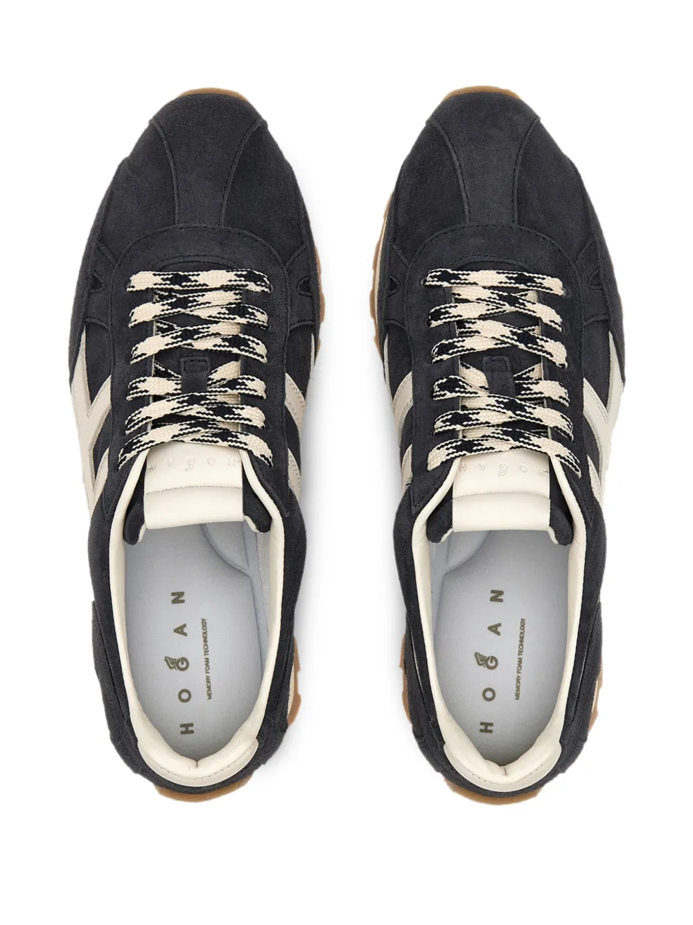 Hogan H671 86ER sneakers met veters Blauw