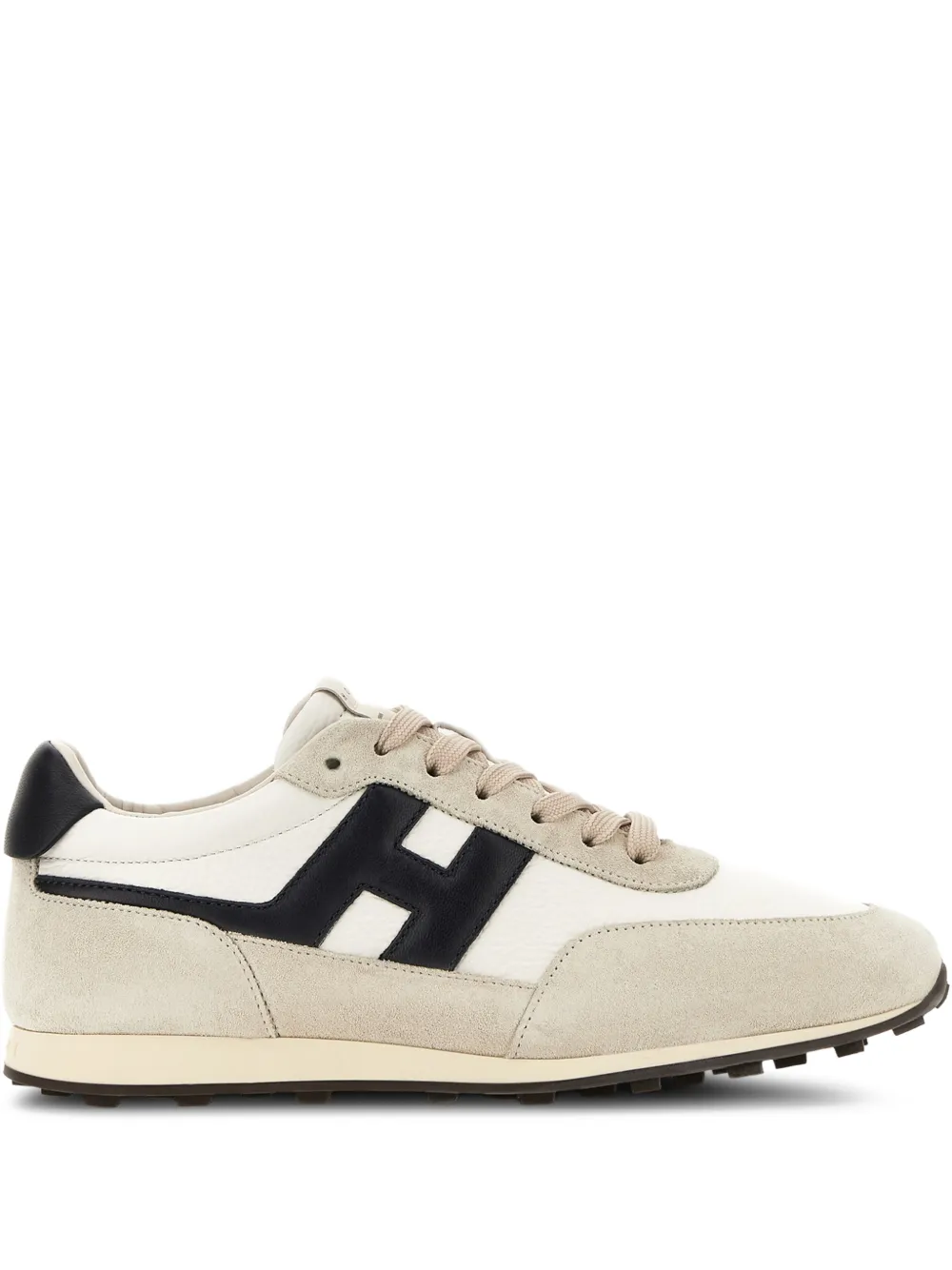 Hogan H699 logo-patch sneakers - Toni neutri