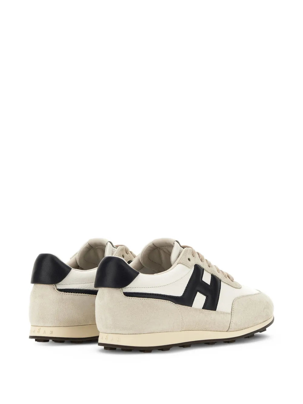 Hogan H699 sneakers met logopatch Beige