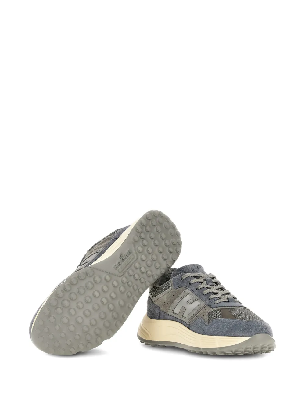 Hogan Hyperlight low-top sneakers met logodetail Grijs