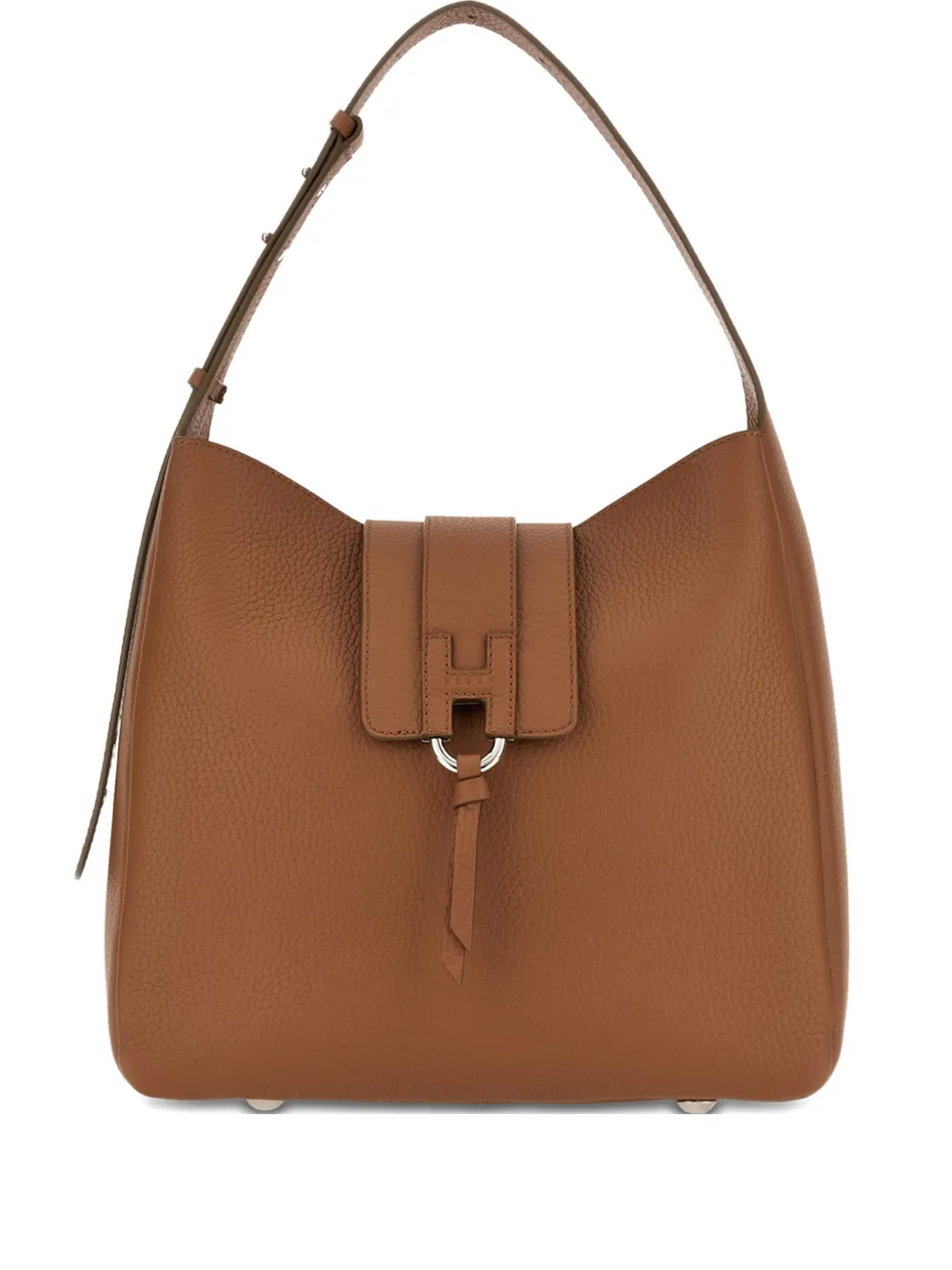 Hogan logo-buckle shoulder bag - Brown