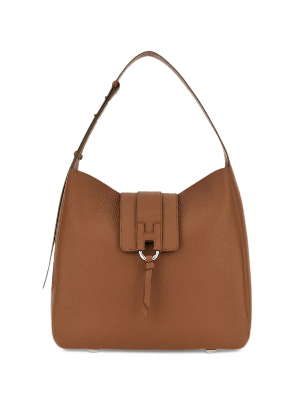 Hogan Borsa a spalla con fibbia logo - Marrone