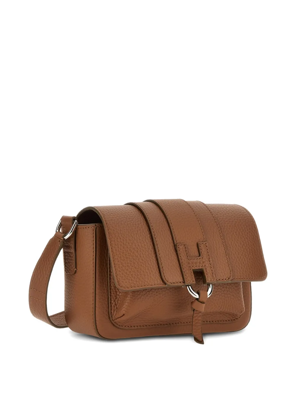 Hogan Ring-detail Shoulder Bag - Brown 