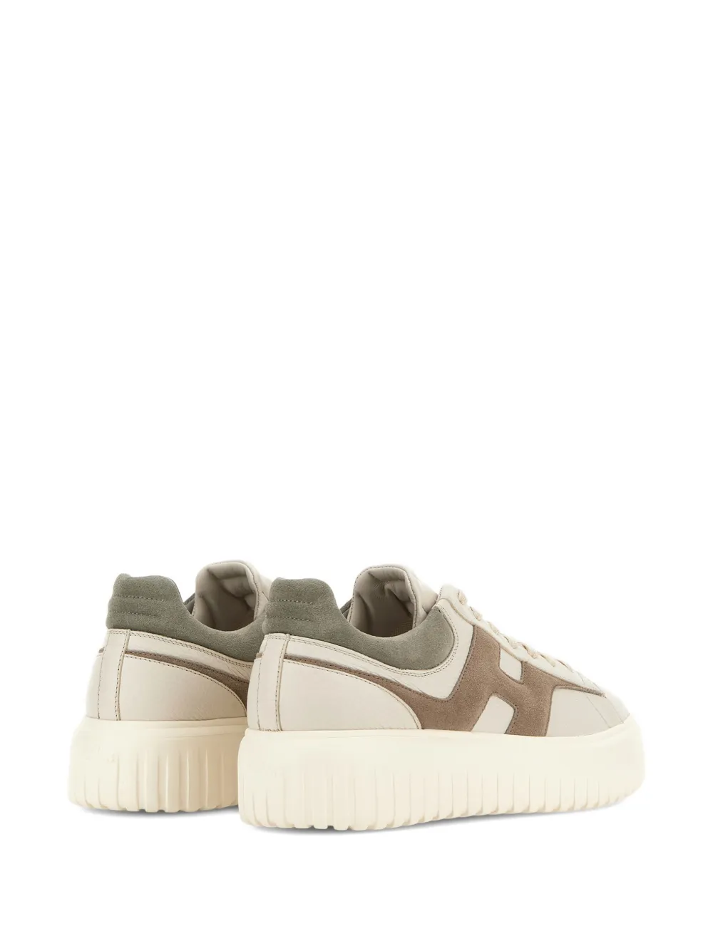Hogan H-Stripes sneakers met plateauzool Beige