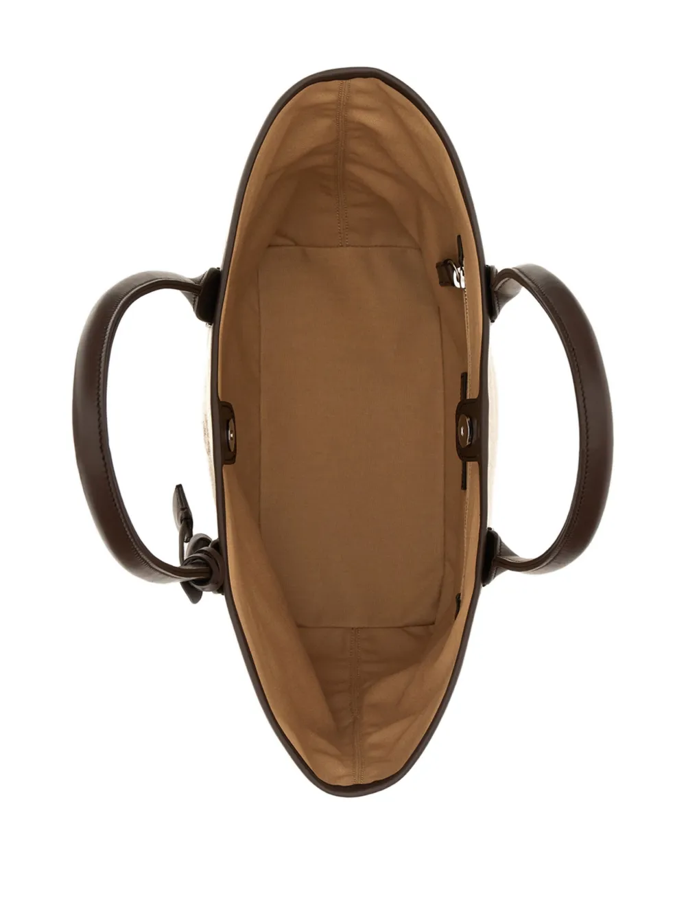  Hogan Top Handle Charm Tote Bag - Neutrals 