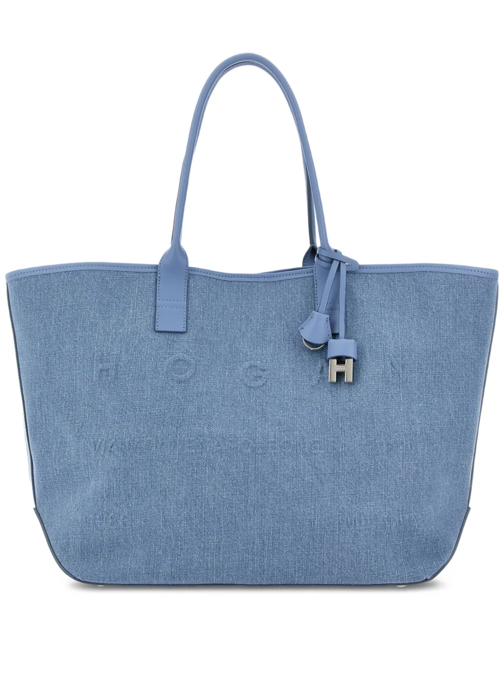 Hogan sac cabas à breloque embossée | bleu | Image 1