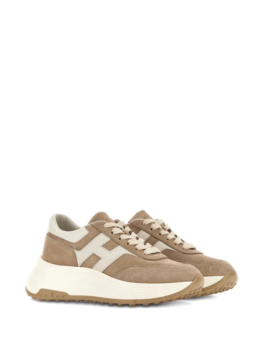 Hogan Hi-Fi suede sneakers - Bruin