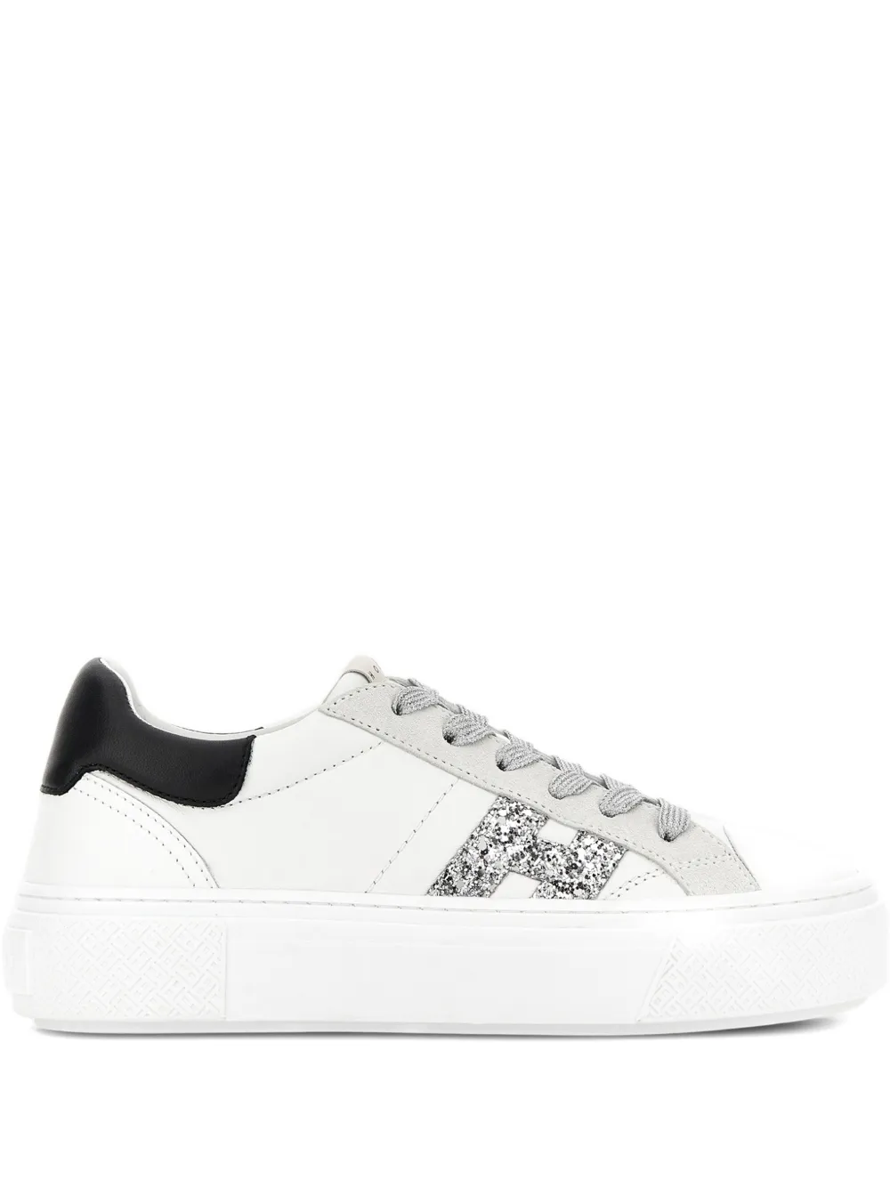 Hogan Crosswind glitter-logo sneakers Wit