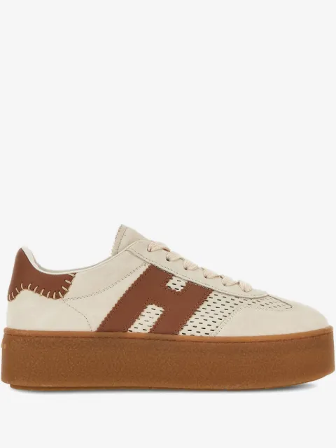 Hogan H698 perforated-detail platform sneakers