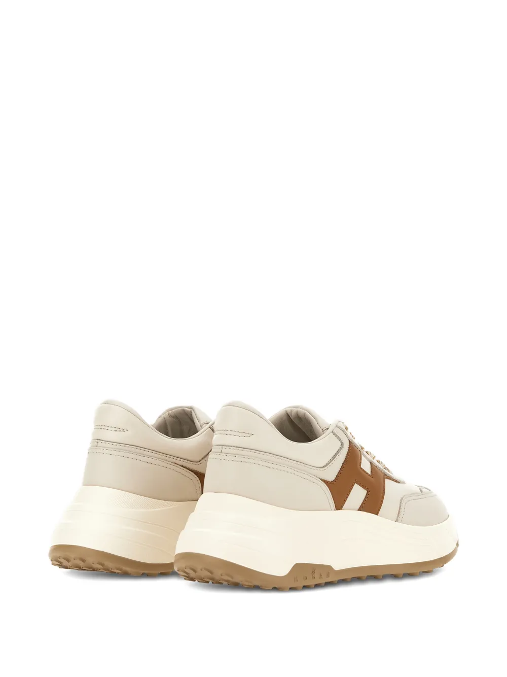 Hogan Hi-Fi leather sneakers Beige