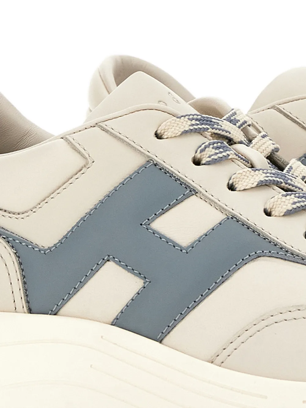 Hogan Hi-Fi leren sneakers Beige