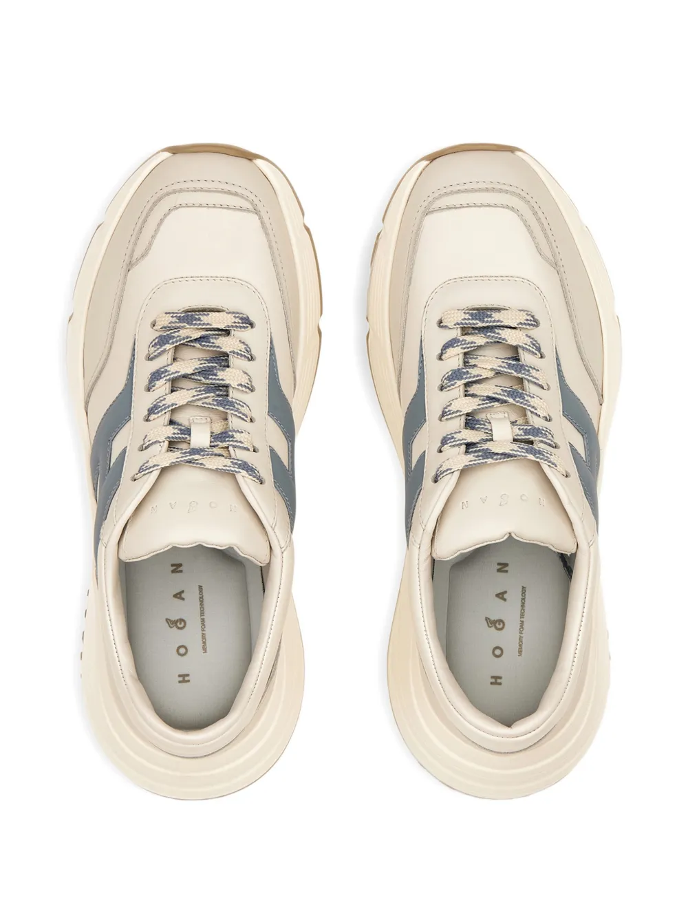 Hogan Hi-Fi leren sneakers Beige