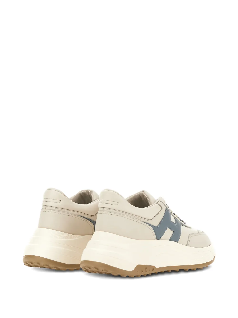 Hogan Hi-Fi leren sneakers Beige