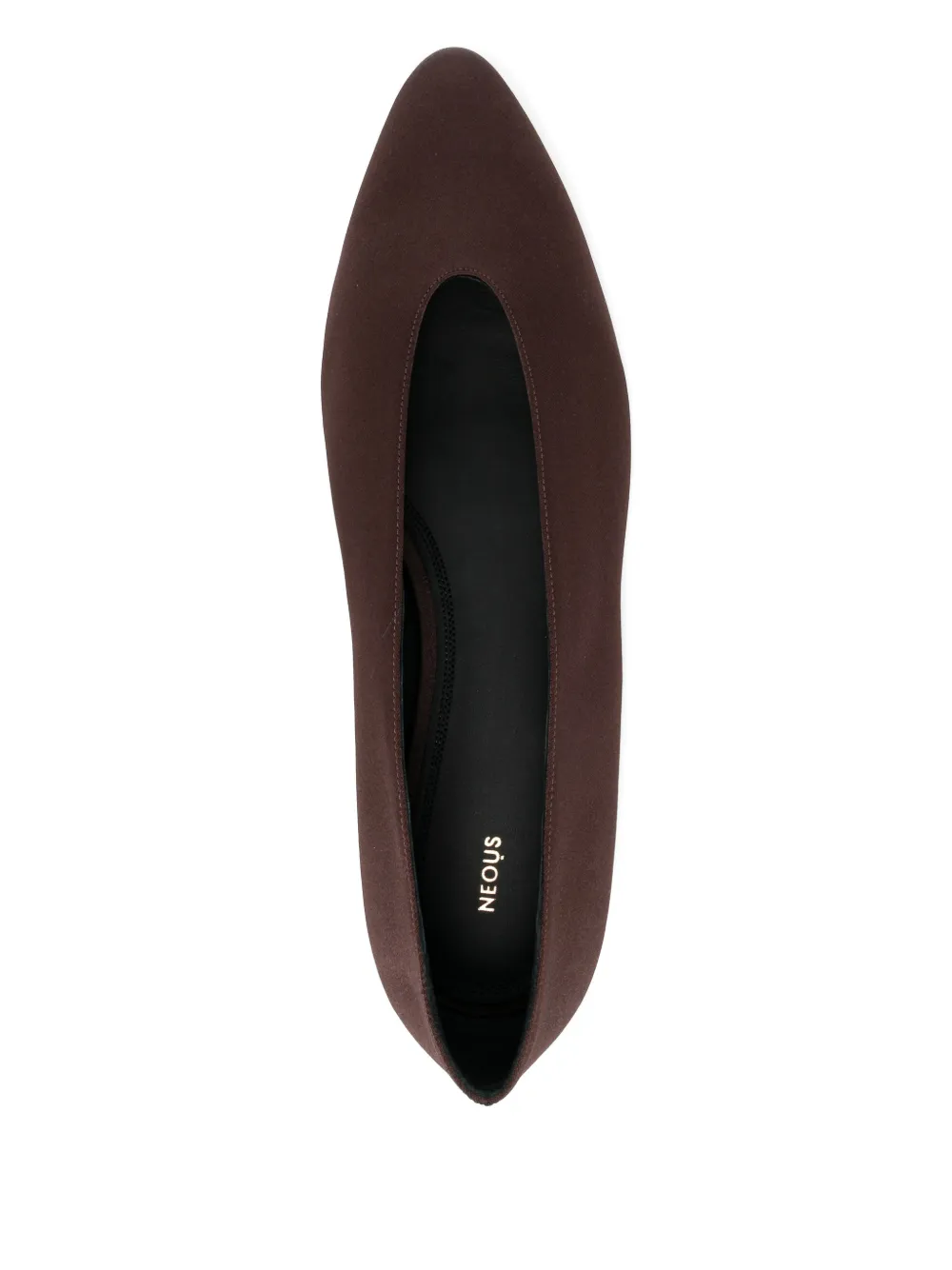 Neous 5mm Beid Flat Pumps In Brown