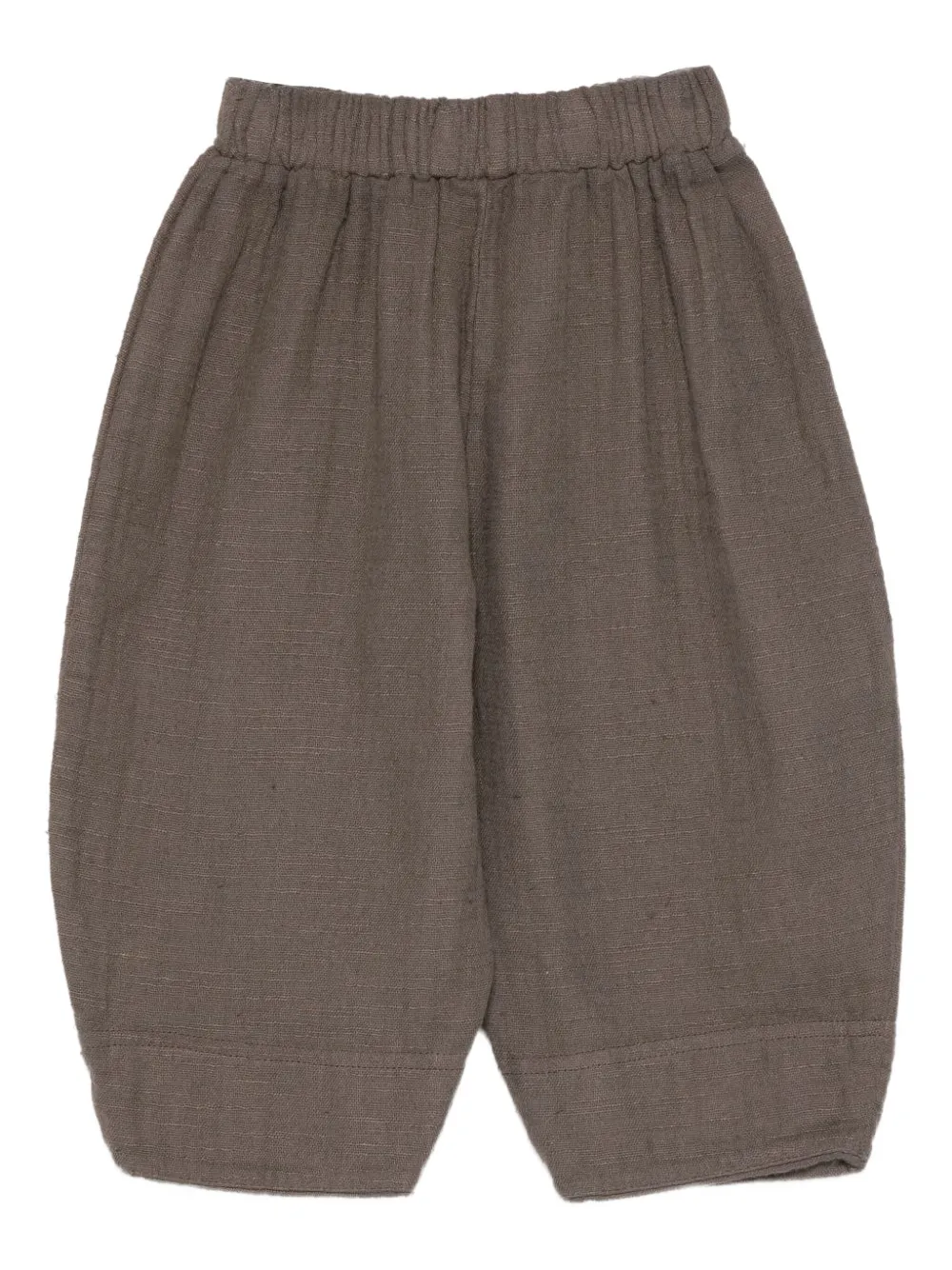 minimù elasticated-waist trousers | Brown | Image 1